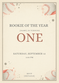 Rookie of the Year editable birthday invitation
